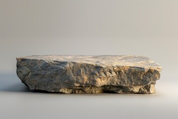 A large rock perched on top of a table