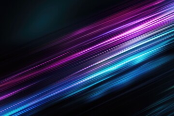 Abstract design with purple and blue lines on a black background, great for creative projects or backgrounds