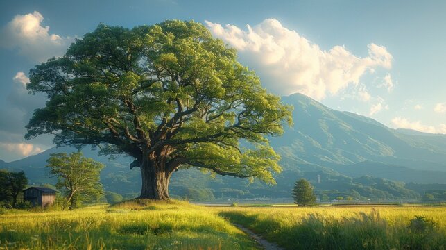An evocative blank landscape, reflecting the resilience and harmony embodied by FamiliesInJapan