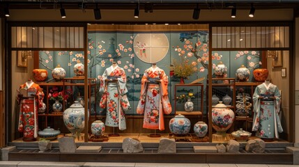 A festive display of blank, adorned with FamiliesInJapan's vibrant cultural motifs