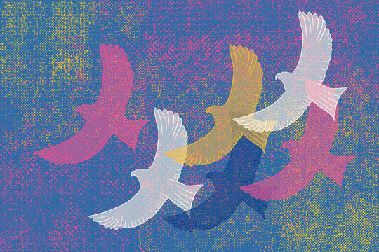 Decorative Eagle repeating pattern