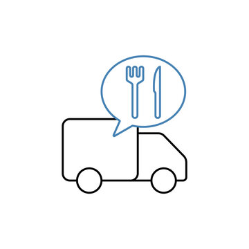 recommend clip art: truck concept line icon. Simple element illustration. truck concept outline symbol design.