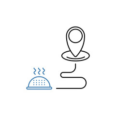 shipping concept line icon. Simple element illustration. shipping concept outline symbol design.