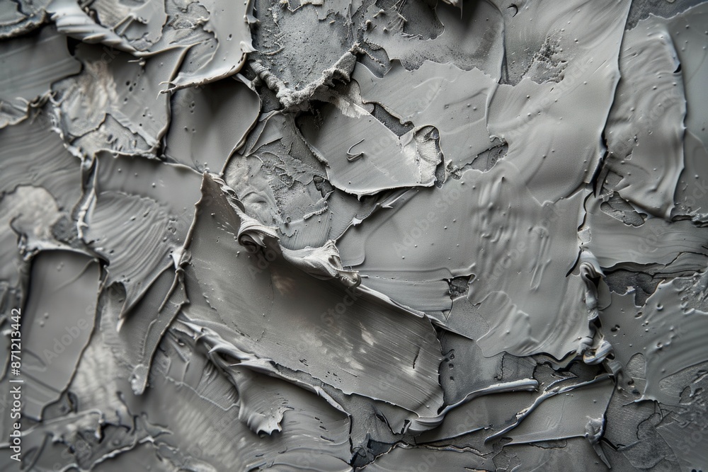 Poster a close-up view of a piece of paint on a wall, ideal for highlighting textures and colors