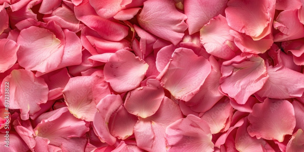 Poster a detailed view of pink petals with delicate texture and vibrant color