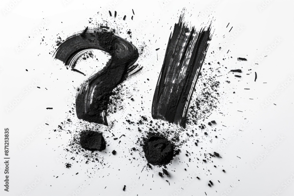 Aufkleber A simple question mark symbol in black and white, useful for representing uncertainty or questioning