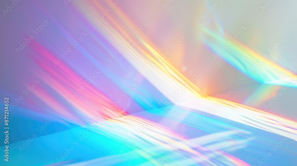 Aufkleber A blurred image of a vibrant and colorful light source