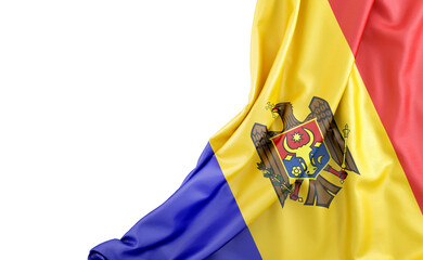 Flag Moldova With Empty Space