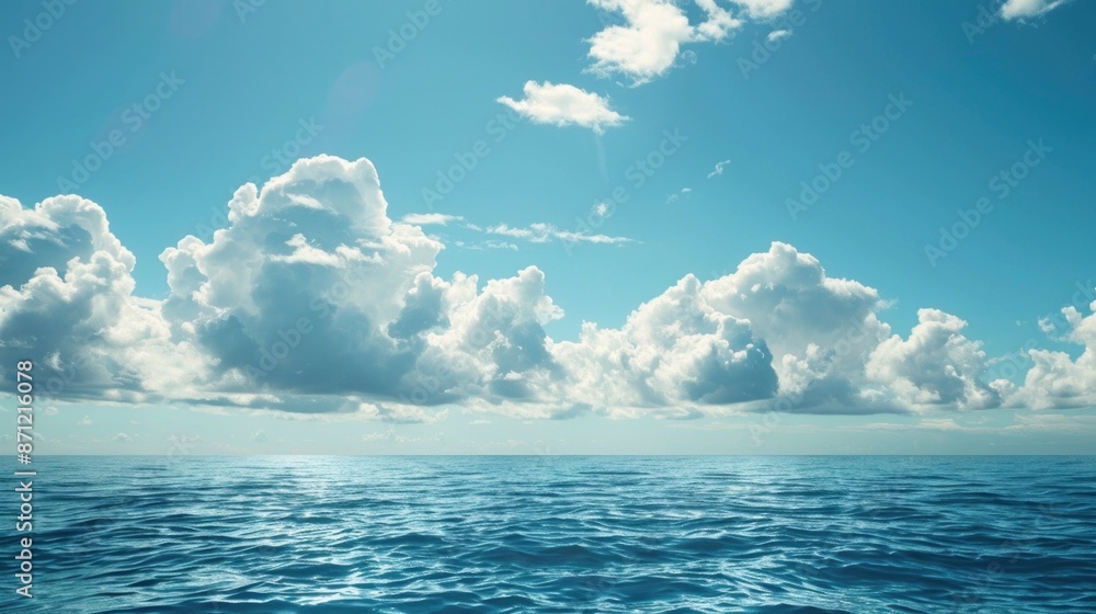 Poster a serene lake scene with cloudy sky and calm atmosphere