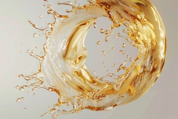 A detailed view of a wavy liquid surface on a white background, suitable for science or technology-related uses
