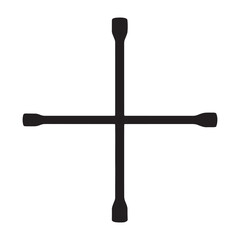 Lug Wrench Vector Illustration