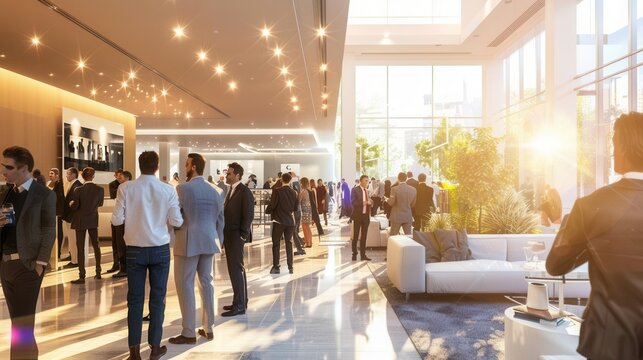 Connecting Real Estate Professionals. Real estate events offer networking concept