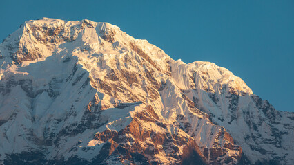 Close up of Mount Annapurna South.