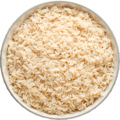 Orient rice grain healthy organic ingredient macro high detailed photo - Ready to use Premium PNG Cutout Isolated image, top view