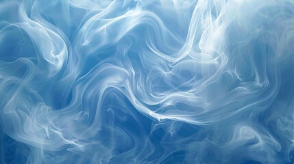 Obraz premium frozen ocean palette, gentle icy blue swirls move across the canvas, adding depth and mystery to the abstract background with their tranquil dance