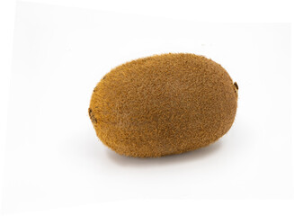 Whole Kiwi Fruit on White Background