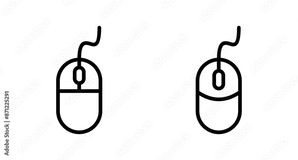 Poster computer mouse icon vector isolated on white background. computer mouse vector icon