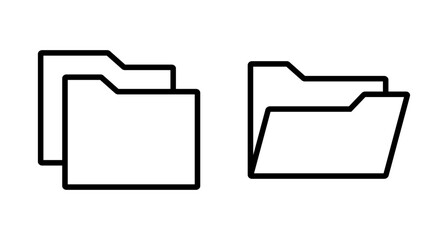 Folder Icon vector isolated on white background. Folder and documents Icon. icon archive