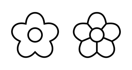 Flower icon vector isolated on white background. flower vector. flower symbols