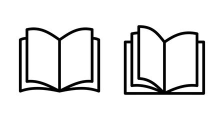 Book icon vector isolated on white background. Book vector icon. ebook icon