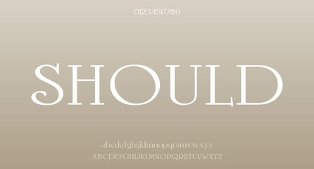 Vector elegant wedding alphabet letter font typography luxury classic serif fonts decorative vintag