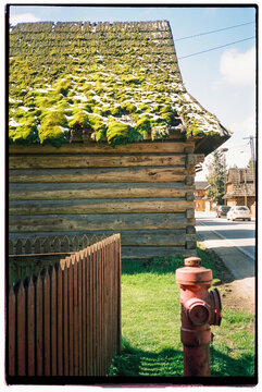 Building in the mountain village of Chocholow in Poland