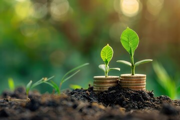 Abstract Financial Overview. Modern economic analysis concept