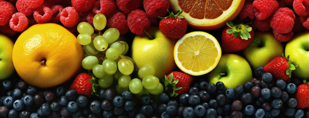 abundance of fruit closeup