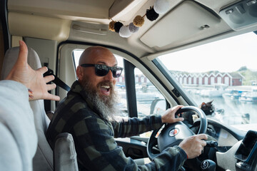 man with surprised face 