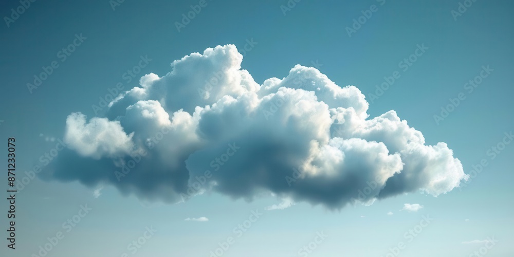 Poster the future of technology. cloud computing concept