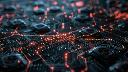 Abstract Algorithm. A visually intriguing representation of algorithmic concepts