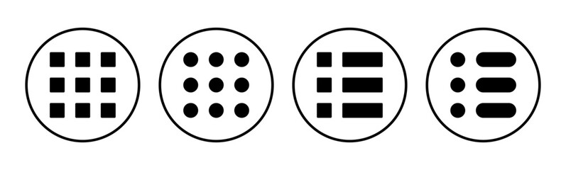 Menu Icon set. web menu icon. hamburger menu symbol