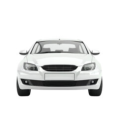 White car front view