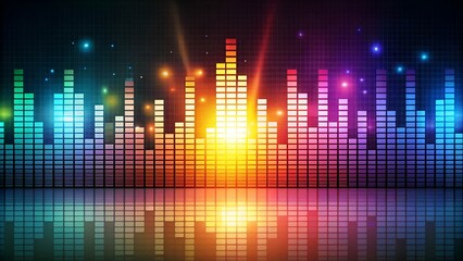 abstract music volume equalizer concept idea background