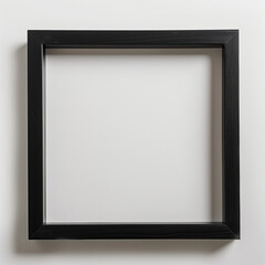 Empty antique wooden picture frame with a gold border, isolated on white
