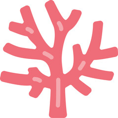 サンゴのアイコンのイラスト