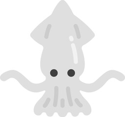 イカのアイコンのイラスト