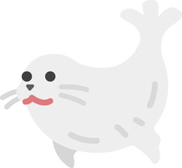 アザラシのアイコンのイラスト © R-DESIGN