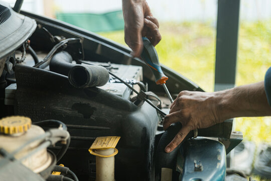 Fix The Car Outdoor Local Garage