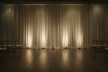 Enhancing backdrop staging, offering advice on designing visually appealing and functional event settings.