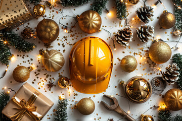 Festive Holiday Decor With a Construction Twist