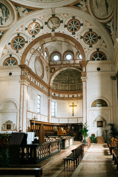 Elegant Interior of Milanese Church