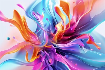 Colorful Abstract Flower