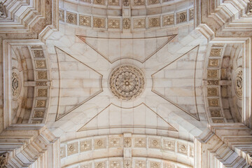 Ornamental ceiling of the building