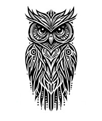 Fototapeta premium TRIBAL TATOO トライバル タトゥ 刺青 蝶 和柄 フクロウ OWL
