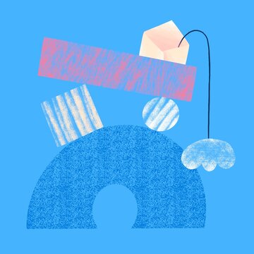 Newsletter abstract composition