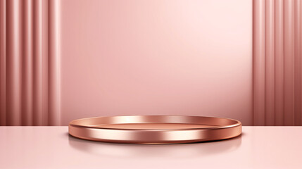 "Empty abstract rose gold background replicating the sophistication of luxurious elegance