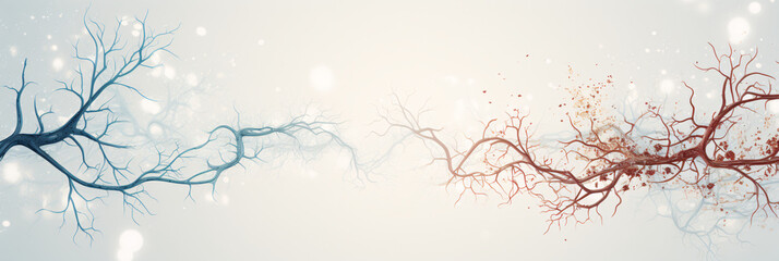 Captivating medical illustration of a complete neuron, detailed and scientifically accurate for educational purposes.



