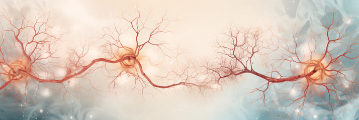 Captivating medical illustration of a complete neuron, detailed and scientifically accurate for educational purposes.



