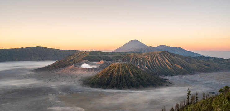 Mount Bromo In Java, Indonesia. Volcano